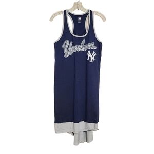 GII Apparel | Women's Navy Yankees Sleep Gown or Mini Dress (Size Large)